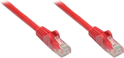 Produktbild von Patchkabel, Cat. 6, U/UTP, rot, 1m, Good Connections®