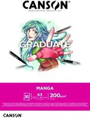 Zdjęcie produktu dla Canson Pad Graduate Manga Szkicownik 30 A3 200 g