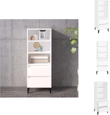 Obrázek produktu pro vidaXL Highboard bílá 40x36x110 cm materiál na bázi dřeva - Příborníky