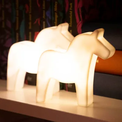 Produktbild von 8 seasons design Shining Horse Micro, Leichte Dekorationsfigur, Weiß, LED, Akku, USB, 110 mm, 120 mm