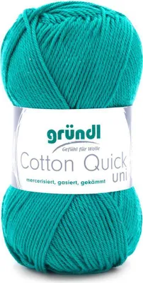 Produktbild von Gründl Baumwolle quick uni,50g.100%Baumwolle,mercerisiert,Häkel- u. Strickgarn,50g / 125 m,NS 3-4 90