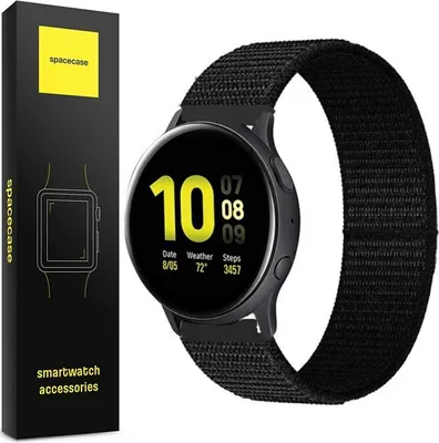 Produktbild von Spacecase Nylonarmband 22 mm schwarz