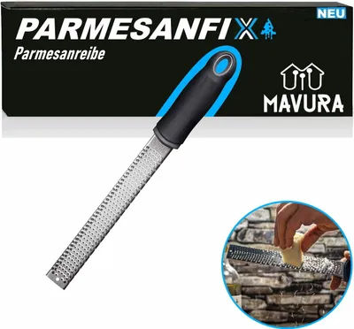 Produktbild von PARMESANFIX Käsereibe Edelstahl Parmesanreibe Handreibe Käse Küchenreibe Reibe Zestenreibe