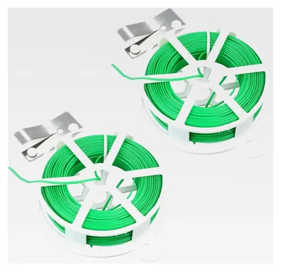 Produktbild von 100m Pflanzendraht Weich Gartendraht mit Cutter für Blumen und Pflanzen