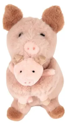 Imagen del producto de Cerdita de peluche con puerquito, Egmont Toys