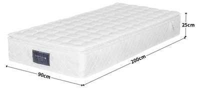Immagine prodotto di Materasso, schiuma a freddo, sostegno ergonomico, Blanc - 90x200x25 cm