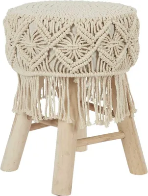 Immagine prodotto di HowHomely sgabello beige sgabello 32x32x42 cm sgabello