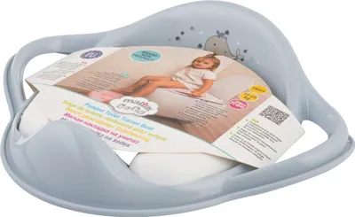 Produktbild von Minimal  WC-Sitz für Kinder, Toilettenaufsatz, bis 18 Monate Motiv Wal, satinblau