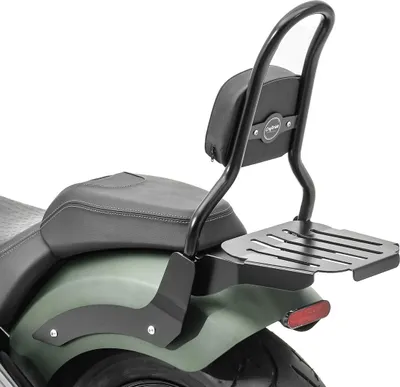 Zdjęcie produktu dla Sissy Bar M3 dla Indian Chief Dark Horse 21-25 z bagażnikiem w kolorze czarnym