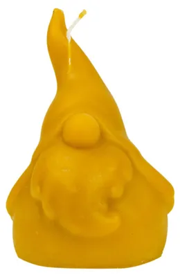 Zdjęcie produktu dla Świeca Skrzat w Czapce Wykonane w 100% z naturalnego wosku pszczelego