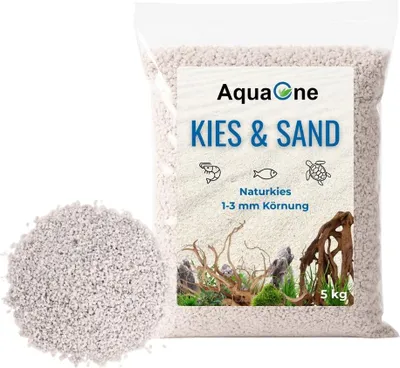 Produktbild von 5 Kg hellen Quarzkies mittel "" 1-3 mm Bodengrund Aquarium Kies