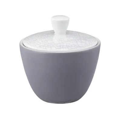 Immagine prodotto di Zuccheriera Seltmann Weiden L Fashion, zuccheriera, vaso di conservazione, vaso in porcellana, porcellana dura, grigio / bianco, 208 ml, 1743874