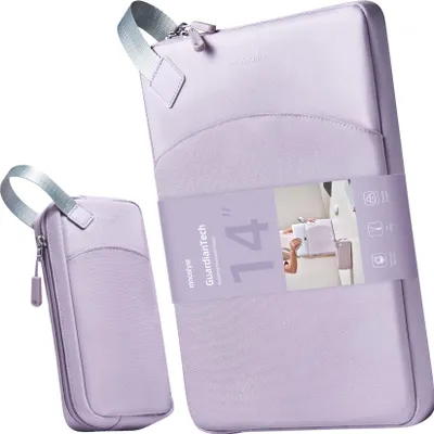 Zdjęcie produktu dla Innostyle Zestaw Torba Na Laptopa 14 Wodoodporna + Etui Na Gadżety Fiolet