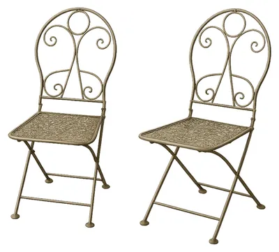 Produktbild von Gartenstuhl 2er-Set Solea Khakigrün