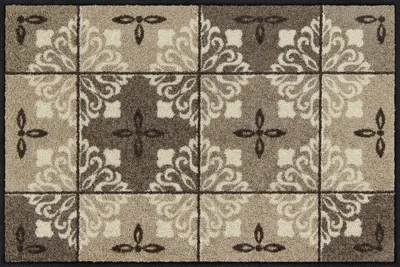 Produktbild von Salonloewe ORNAMONTANA taupe Fußmatte Wohnmatte 50 x 75 cm