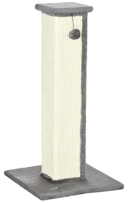 Productafbeelding van PawHut Kraboom, 81 cm krabpaal, sisal krabboom met krabbal, grijs