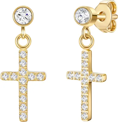 Produktbild von Eastside Ohrhänger Kreuz Edelstahl Zirkonia 50131029