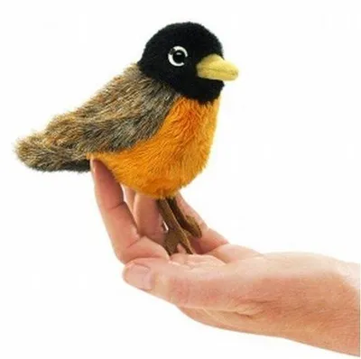 Zdjęcie produktu dla Kukiełka na palec Folkmanis – Mini Rudzik / Mini Robin 2742