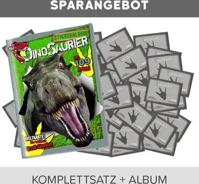 Produktbild von Blue Ocean Dinosaurier 2022 - Sammelsticker - Komplettsatz + Album