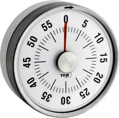 Produktbild von TFA-Dostmann 38.1028.02, Weiß, Analog, 79 x 79 x 33 mm