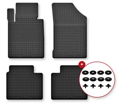 Productafbeelding van Rubberen automatten voor Mercedes GLE W167 vanaf 2019 (SUV) – 4-delig, zwart, op maat – Wielganizator Semi-Universal