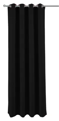Produktbild von Verdunkelungsvorhang Ösen schwarz Vorhang blickdicht Gardine B/H 140x245 cm uni