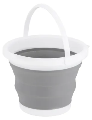 Image de Seau pliable, gris, capacité 5 L