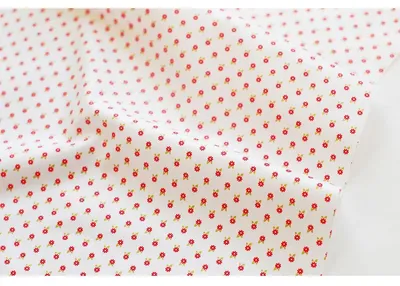 Baumwollstoff Blumenmuster 14 m, 100% Baumwolle