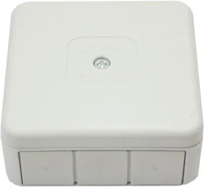Immagine prodotto di Scatola ermetica da incasso bianca 85x85x37 IP44 Viplast 03101