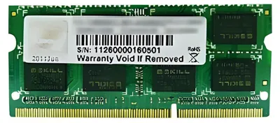 Produktbild von SO-DIMM 4 GB DDR3-1600 (F3-12800CL11S-4GBSQ, SQ, Retail)