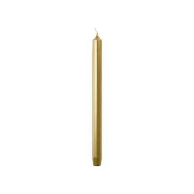 Obrázek produktu pro Rustik Lys – Večeřová svíčka „Zlatá“ (Ø 2,1 x 29 cm)