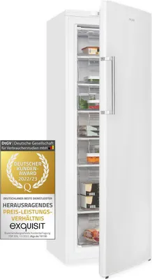 Produktbild von Exquisit Gefrierschrank GS280-HE-040D weiss | Nutzinhalt: 242 L | 4*-Gefrieren | Alarm-Funktion | Schnellgefrieren | Standgerät