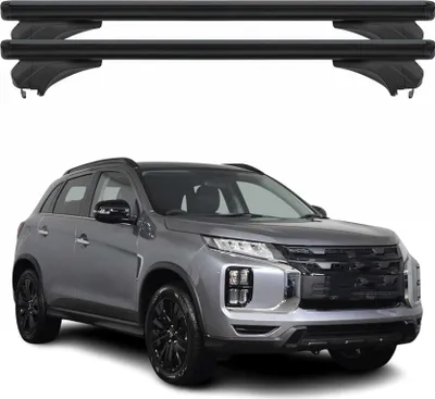Immagine prodotto di Menabo Portapacchi Base per Mitsubishi ASX 2023-2025 Alluminio Nero 2 pezzi