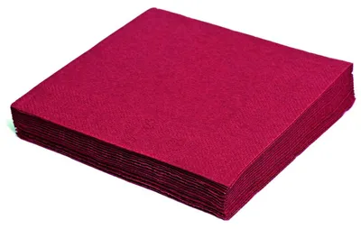 Produktbild von 250x Servietten 24 x 24 cm 1/4 -Falz 2-lagig bordeaux