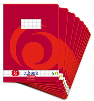 Produktbild von Schulheft A4 kariert 16 Blatt 10er Pack Herlitz Lineatur 28 3322807