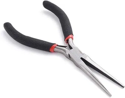 Image de Pince à chaîne en acier au carbone pour la fabrication et la réparation de bijoux - 15 cm