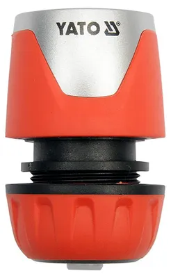 Obrázek produktu pro Yato YT-99803, Konektor hadice, 1/2", ABS, Polyoxymetylen (POM), Polypropylen (PP), Termoplastická guma, Černá, Oranžová, Stříbrná