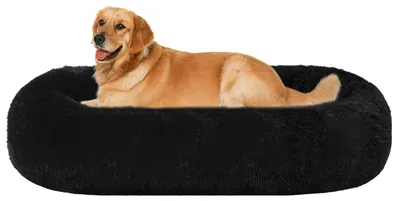 Image de Omgoods - Coussin orthopédique pour chiens, forme en anneau, lavable, 100 cm