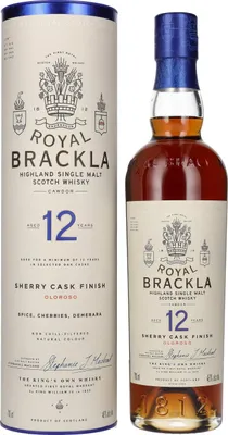 Image de Royal Brackla 12 Years Old Oloroso Sherry Cask Finish 46% Vol. 0,7l en boîte cadeau