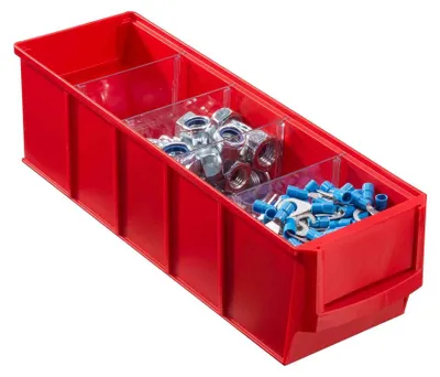Zdjęcie produktu dla Allit ProfiPlus ShelfBox 400S Czerwony Czerwony (dł. x szer. x wys.) 91 x 400 x 81 mm (456541)
