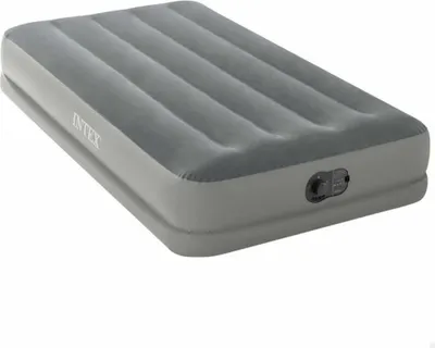 Produktbild von Intex 64112 Luftbett DuraBeam Prestige Twin 99x191x30cm mit USB Pumpe grau