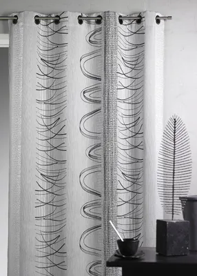 Produktbild von HomeMaison Vorhang aus Jacquard, Bedruckt, blau, 140 x 260 cm