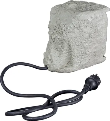 Produktbild von Außensteckdose 4-Fach, IP44, stein optik, 190x180x200mm, 3680W, 16A