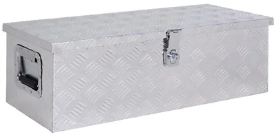 Produktbild von Aluminium-Werkzeugkiste - Aufbewahrungsbox - Transportbox - Werkzeugkasten - Werkstattkasten - Integriertes Schloss