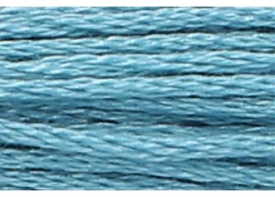 Image de Fil à tricoter Anchor Sticktwist, 8 mètres, couleur bleu azur, en coton, numéro de couleur 168, 6 brins