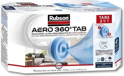 Immagine prodotto di Ricarica assorbente di umidità Rubson AERO 360, neutro, confezione da 4