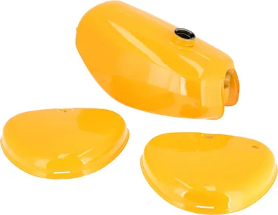Zdjęcie produktu dla Zestaw: zbiornik + pokrywa boczna, zólty RAL 1007 - dla Simson S50, S51, S70