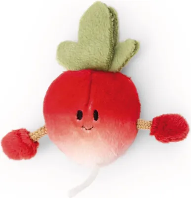Produktbild von NICI Mini MagNICI Radieschen 7cm - rot - Kuscheltier mit Magnet – Plüschtier haftet auf Metalloberflächen, Magnettafeln und Taschenhänkel als Reisebegleiter – tolle Geschenkidee | 61864