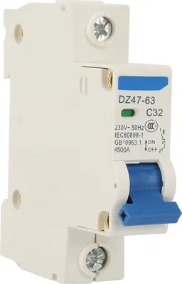 Zdjęcie produktu dla Wyłącznik automatyczny, wyłącznik miniaturowy, wyłącznik MCB, wyłącznik 1-biegunowy, przerywacz przełączający
