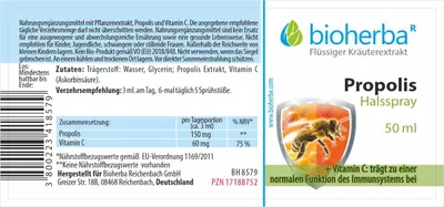 Produktbild von Halsspray mit Propolis Extrakt 50 ml PZN 17188752